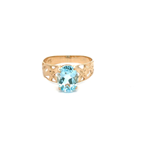 10kt Yellow Gold Blue Topaz Ring 