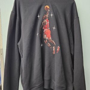 Black Jordan Hoodie Size L