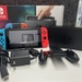 Nintendo Switch V2 Game Console - Black (HAC-001(-01) w/ OEM Blue/Red Joycon 