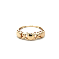 10kt Yellow Gold Hearts & Kisses Ring