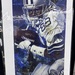 Michael Irvin Autographed fine art print signed 
