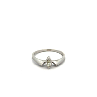 14kt White Gold .15ct tw Solitaire Ring
