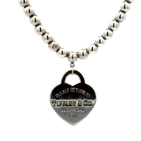 Tiffany & Co. Heart Tag Bead Necklace