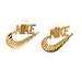 10kt Yellow Gold Nike Earrings 