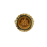 14kt Yellow Gold 2 Peso Ring