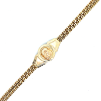 14kt Yellow Gold 8" Jesus Name Plate Bracelet