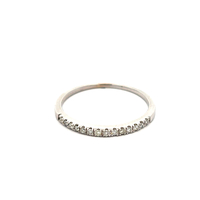 14kt White Gold .15ct tw Diamond Band