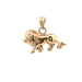 14kt Yellow Gold Lion Charm Pendant