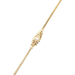 14kt Yellow Gold 7" Heart Bracelet 