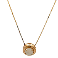 10kt Yellow Gold Opal Pendant With Chain 