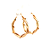 18kt Yellow Gold Rope Chain Hoop Earrings