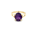 14kt Yellow Gold Amethyst Ring