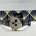 Stauer Men’s Chronograph Watch - Gold Bezel, Brown Leather Strap, Swiss Made