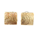 14kt Yellow Gold Square Earrings