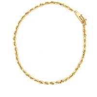 14kt Yellow Gold 8" 2.5mm Rope Bracelet 