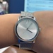 Movado Bold Quartz Silver Dial Stainless Steel Men's Mesh Watch 3600260