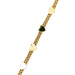 18kt Yellow Gold 7" 6mm Heart Bracelet