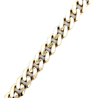 10kt Yellow Gold 8" 13.25 Hollow Cuban Link Bracelet 