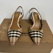 Burberry Leticia Vintage Check Kitten Heel Pumps