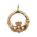 14kt Yellow Gold Claddagh Pendant