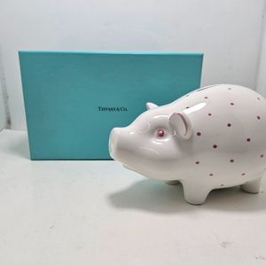 Tiffany & Co. Pink Dots Piggy Bank 