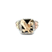 Sterling Silver & 10kt Eagle Ring 