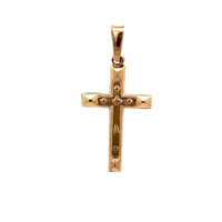 14kt Yellow Gold Cross Pendant 