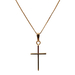  14kt Yellow Gold Cross Pendant With Chain