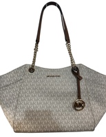Michael Kors Beige Monogram Purse Handbag 
