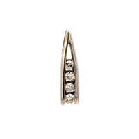 14kt White Gold .15ct tw Diamond Pendant