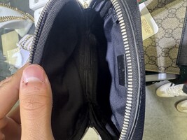 gucci  GG Supreme Web Double Waist Bag