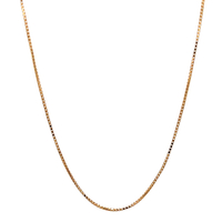 14kt Yellow Gold 18" 1mm Box Link Chain