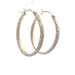 14kt White Gold Hoop Earrings