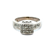  14kt White Gold 1.00ctw Diamond Cluster Ring Size 7