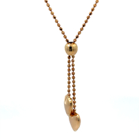 14kt Yellow Gold Double Heart Necklace