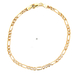 10kt Yellow Gold 8" 3.2mm Hollow Figaro Link Bracelet 