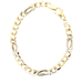 14kt Two Tone 9" 7.25mm Fancy Link Bracelet