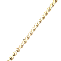 14kt Yellow Gold 8" 6mm Fancy Link Bracelet