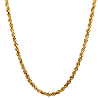 14kt Yellow Gold 22.5" 2mm Rope Chain