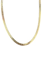 14kt Yellow Gold 32" 5.25mm Cuban Link Chain  