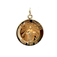 14kt Yellow Gold St. Jude Pendant