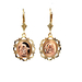 14kt Two Tone Angel Dangling Earrings 
