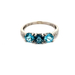 10kt White Gold Blue Topaz Ring 8