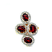 18kt Yellow Gold .35ct tw Diamond & Garnet Ring