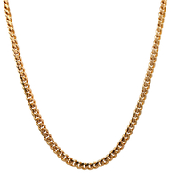 14kt Yellow Gold 20" 3.25mm Cuban Link Chain 