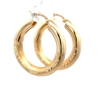 14kt Yellow Gold Hoop Earrings