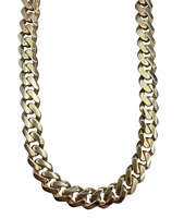 10kt Yellow Gold 26" 13.25mm Hollow Cuban Link Chain