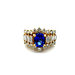 18kt Yellow Gold 1.50ct tw Diamond & Sapphire Ring 