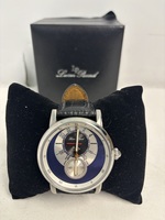  LUCIEN PICCARD 2016 SANTORINI DUAL TIME MENS WATCH lp-40043