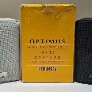 Optimus PRO-X44AV Bookshelf Speakers HiFi Stereo Vintage